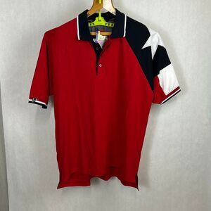 NEW Rock Point Texas Flag Polo Shirt Mens Sz 2XL Red White Blue TX Star Short Sl